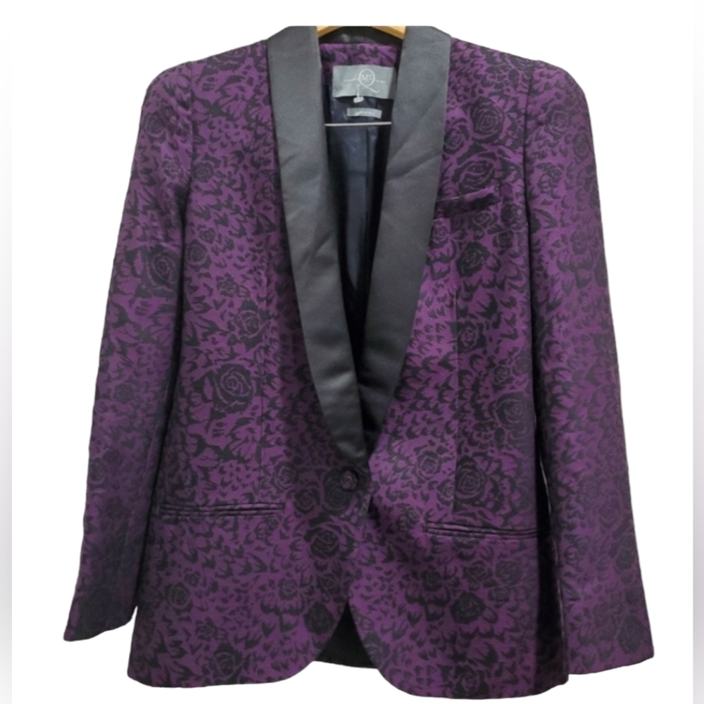 McQ Alexander McQueen Purple Tuxedo Jacket (42)